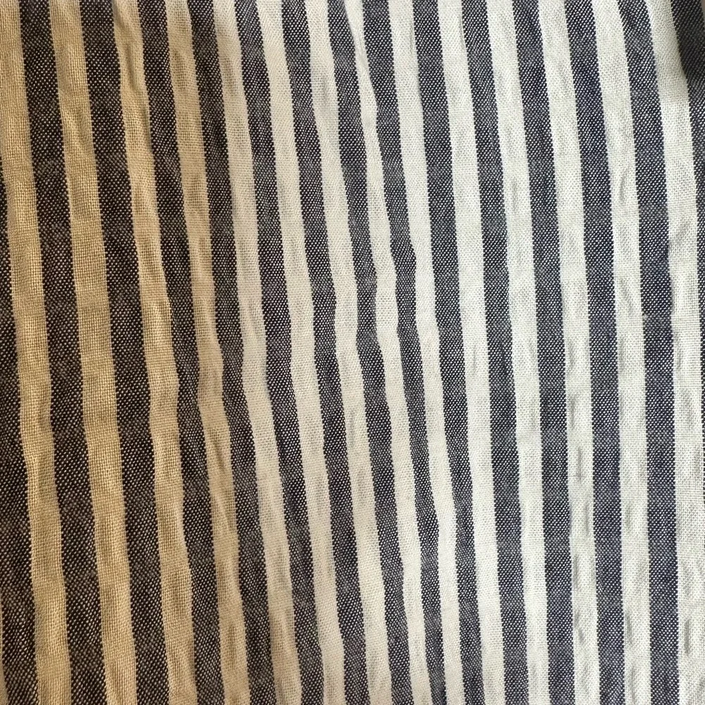 Coquette Milkmaid Tiered Long Sleeve Tiered Gray & White Stripes XL Pockets NWT - Picture 9 of 11